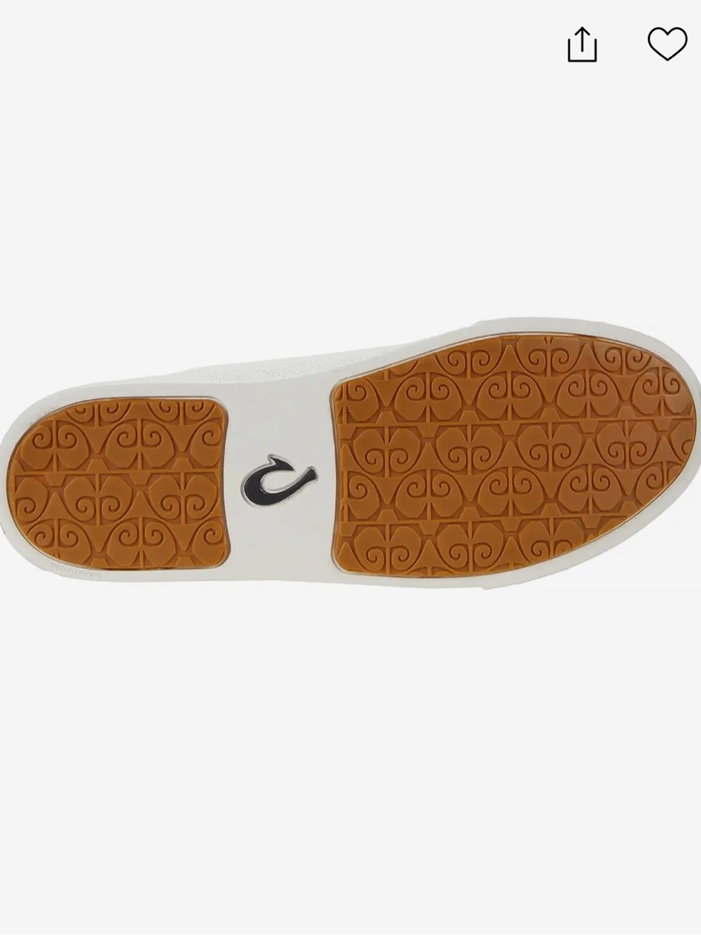 OluKai Pehuea Li White Knit Lace-Up Sneaker Shoes Collapsible-Back slip-on - Picture 5 of 10